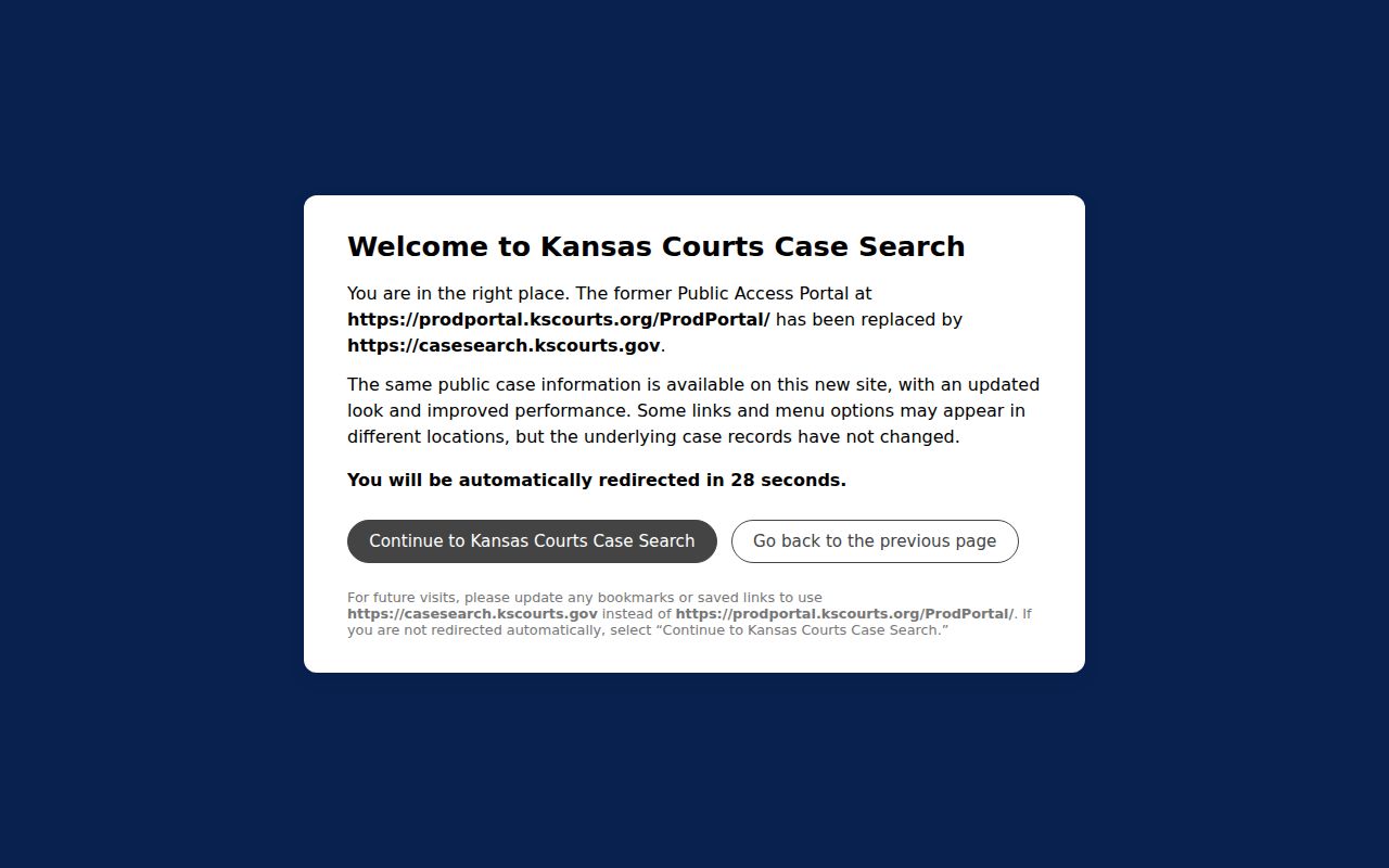 Burr Oak court docket district portal route