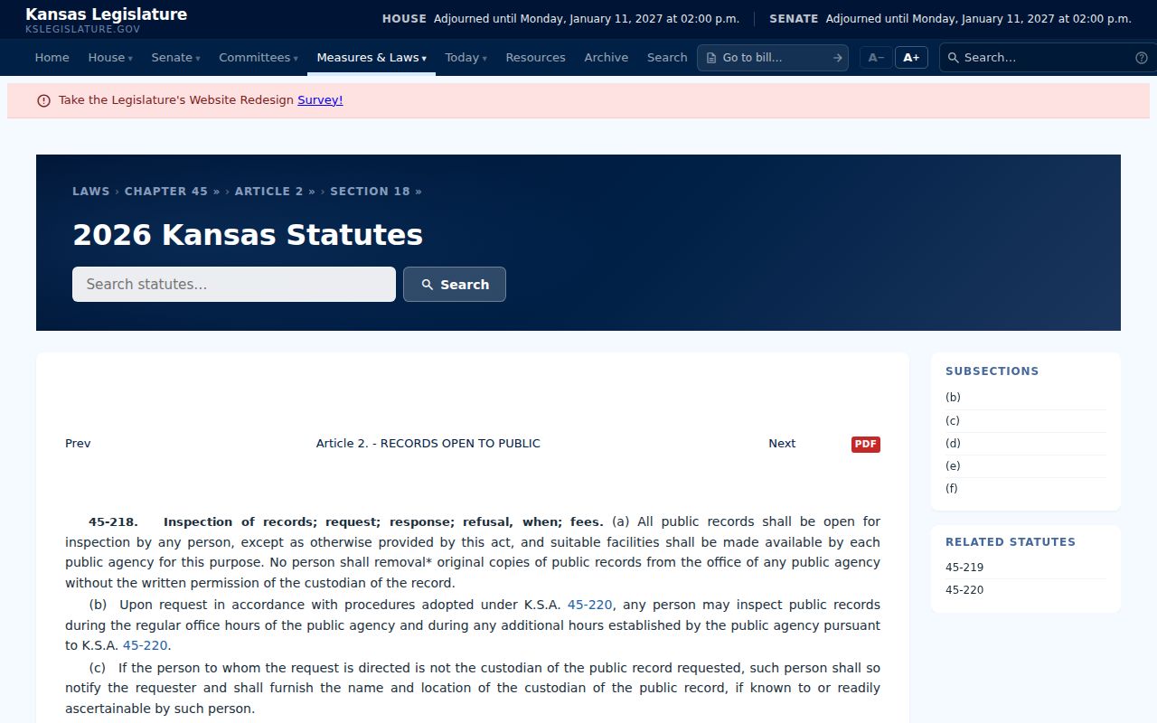 Jewell County civil docket Kansas open-record request law
