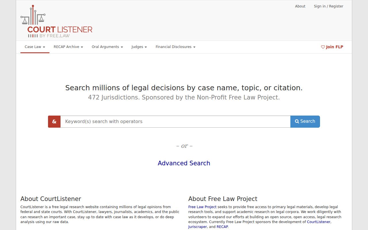 CourtListener archival search used only to cross-check Jewell County court records