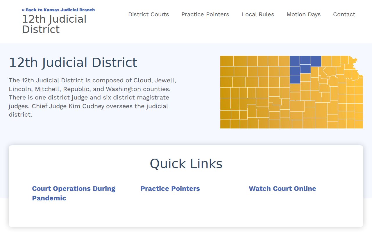 Jewell County court docket 12th Judicial District source