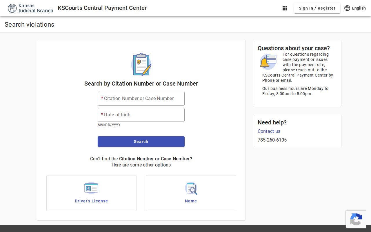Jewell County traffic court record payment search